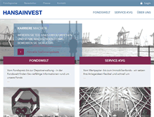 Tablet Screenshot of hansainvest.com